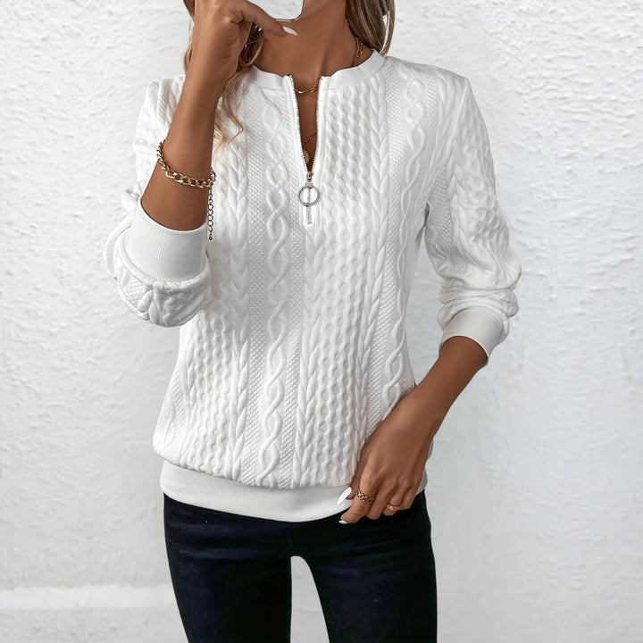 Sudadera mujer de punto elegante. Estilo versátil para moda casual, comodidad chic.