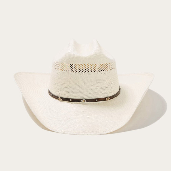 Sombrero vaquero clásico de paja para hombre, estilo oeste elegante, perfecto para el sol.