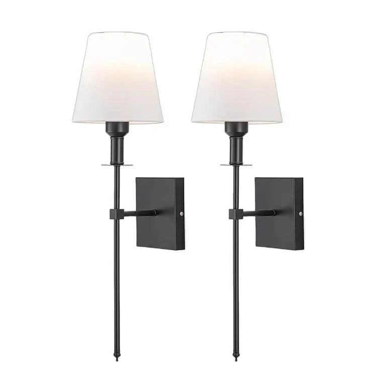 Set de 2 lámparas de pared inalámbricas recargables, perfectas para pasillos y salas. Luz LED moderna sin instalación.