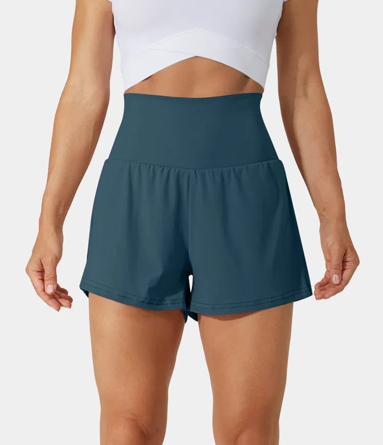 Ropa deportiva de verano: short para mujer, transpirable, con bolsillos útiles.
