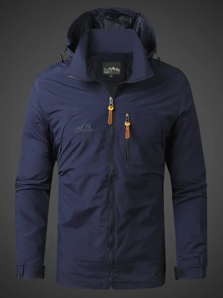 Chaqueta gris MAGNUS para hombre, abrigo impermeable y cortavientos. Moda invierno funcional.