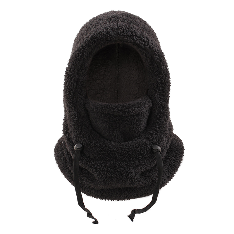 Gorro de invierno para niños con bufanda integrada, balaclava polar contra el frío.