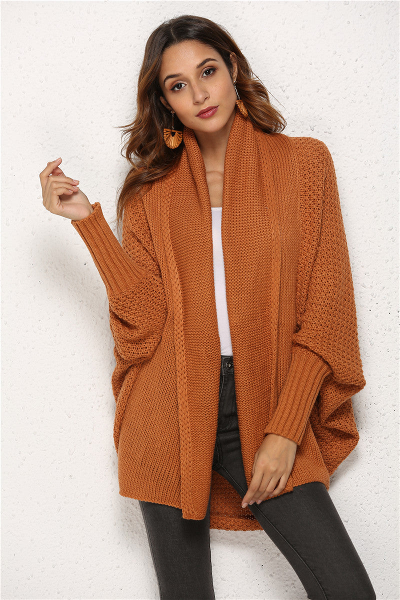Cardigan oversize Alice para mujer, de punto suave, ideal para comodidad y estilo casual de otoño.