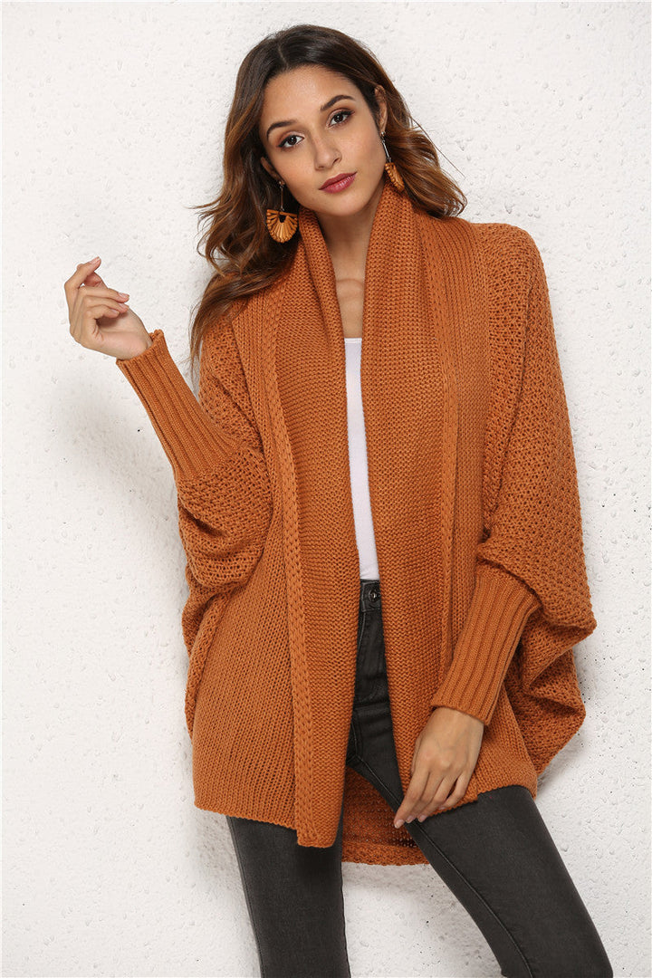 Cardigan oversize Alice para mujer, de punto suave, ideal para comodidad y estilo casual de otoño.
