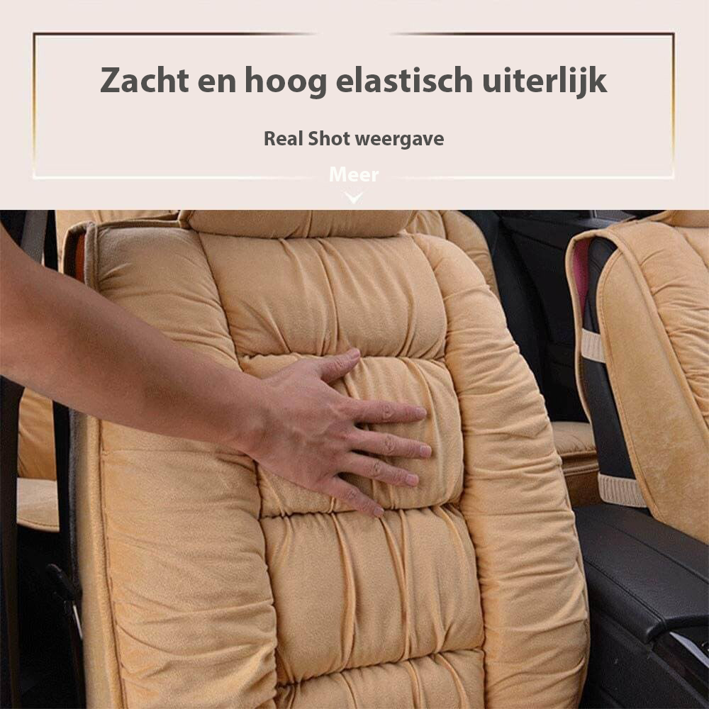 Cojín de asiento de automóvil de peluche, añade lujo, suavidad y protección al interior.