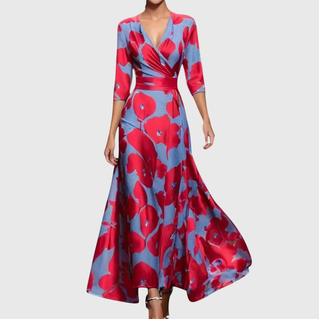 Vestido elegante atemporal para mujer, ideal para ocasiones especiales. Diseño de moda versátil.