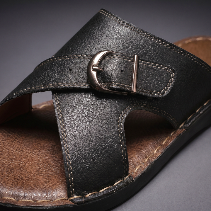 Sandalias de hombre con suela ergonómica y diseño natural, perfectas para caminatas y días de verano casuales.