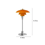 Amber Shade Silver Stem
