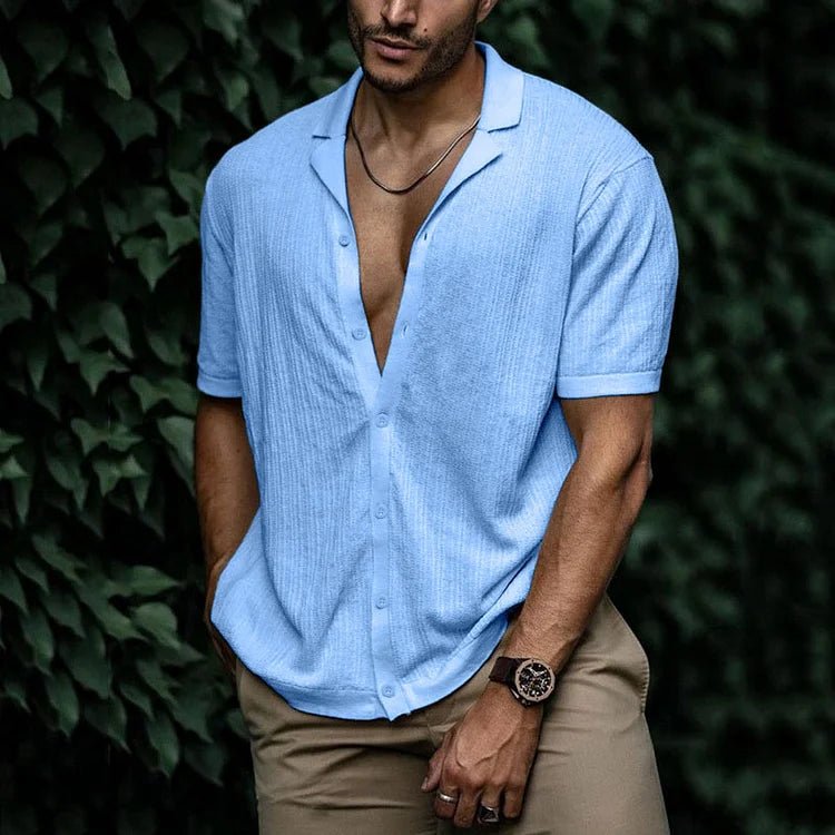Camiseta casual de manga corta para hombre. Ideal para el verano, fresca y cómoda.
