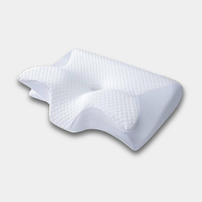 Almohada de cuello transpirable con memoria de forma. Soporte ergonómico para la salud cervical y confort óptimo.