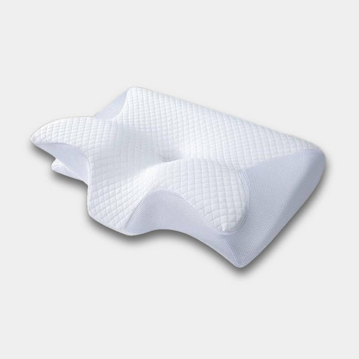 Almohada de cuello transpirable con memoria de forma. Soporte ergonómico para la salud cervical y confort óptimo.