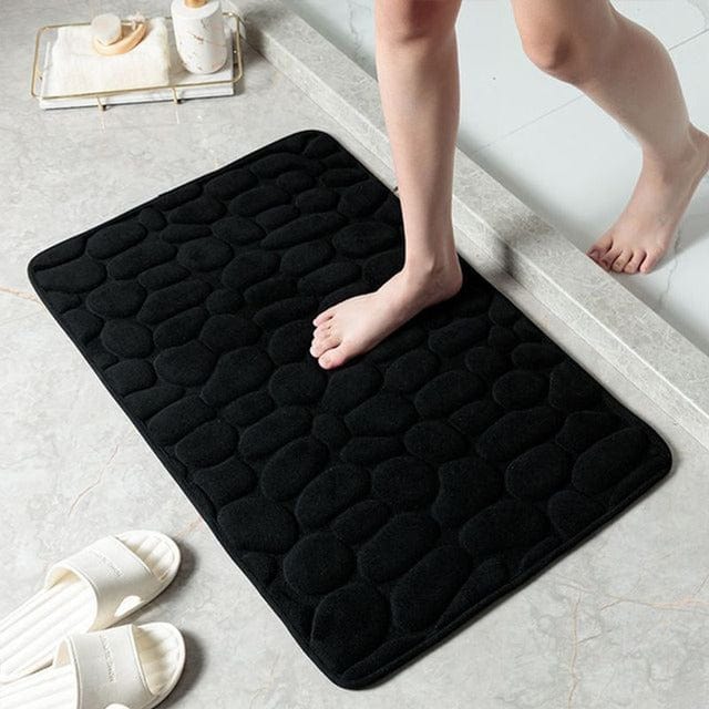 Alfombrilla suave y absorbente para ducha, moderna y antideslizante, perfecta para decoración del baño.