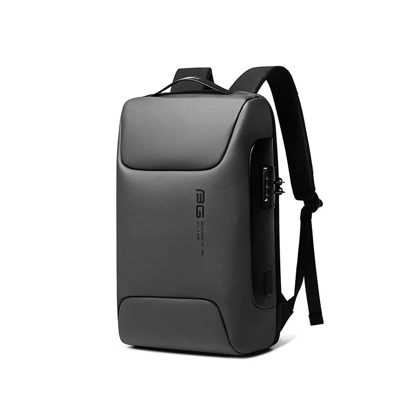 Mochila impermeable y resistente para portátil 15.6", diseño antirrobo y espalda acolchada para viajar.