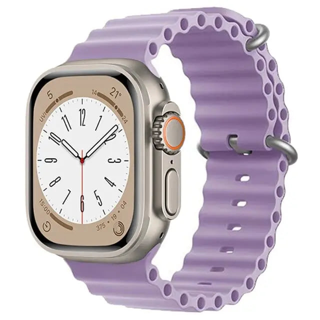 Correa segura para Apple Watch en buceo y natación, accesorio unisex.