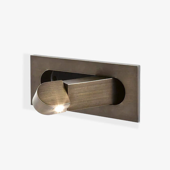 Lámpara de pared fina, ideal para luz de lectura nocturna en dormitorio. Diseño moderno y ahorro de espacio.