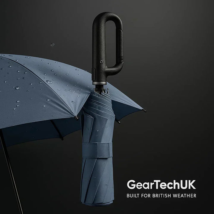 Paraguas reflectante automático unisex, seguro y cortavientos para visibilidad en la lluvia.