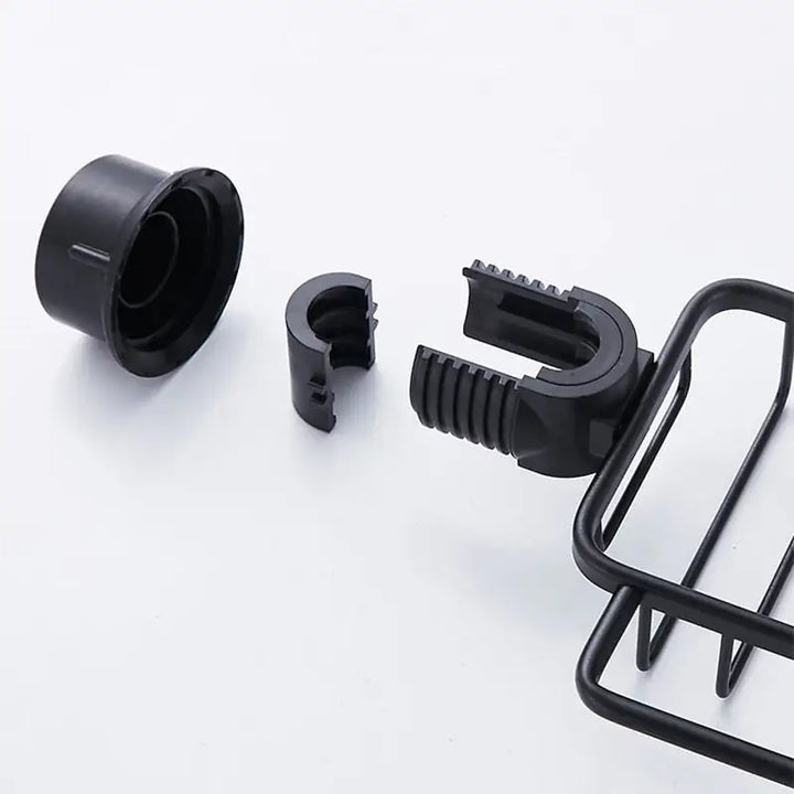 Cesta de ducha AquaGrip de acero inoxidable anti-óxido. Diseño moderno para un baño organizado y duradero. Almacenamiento eficiente.