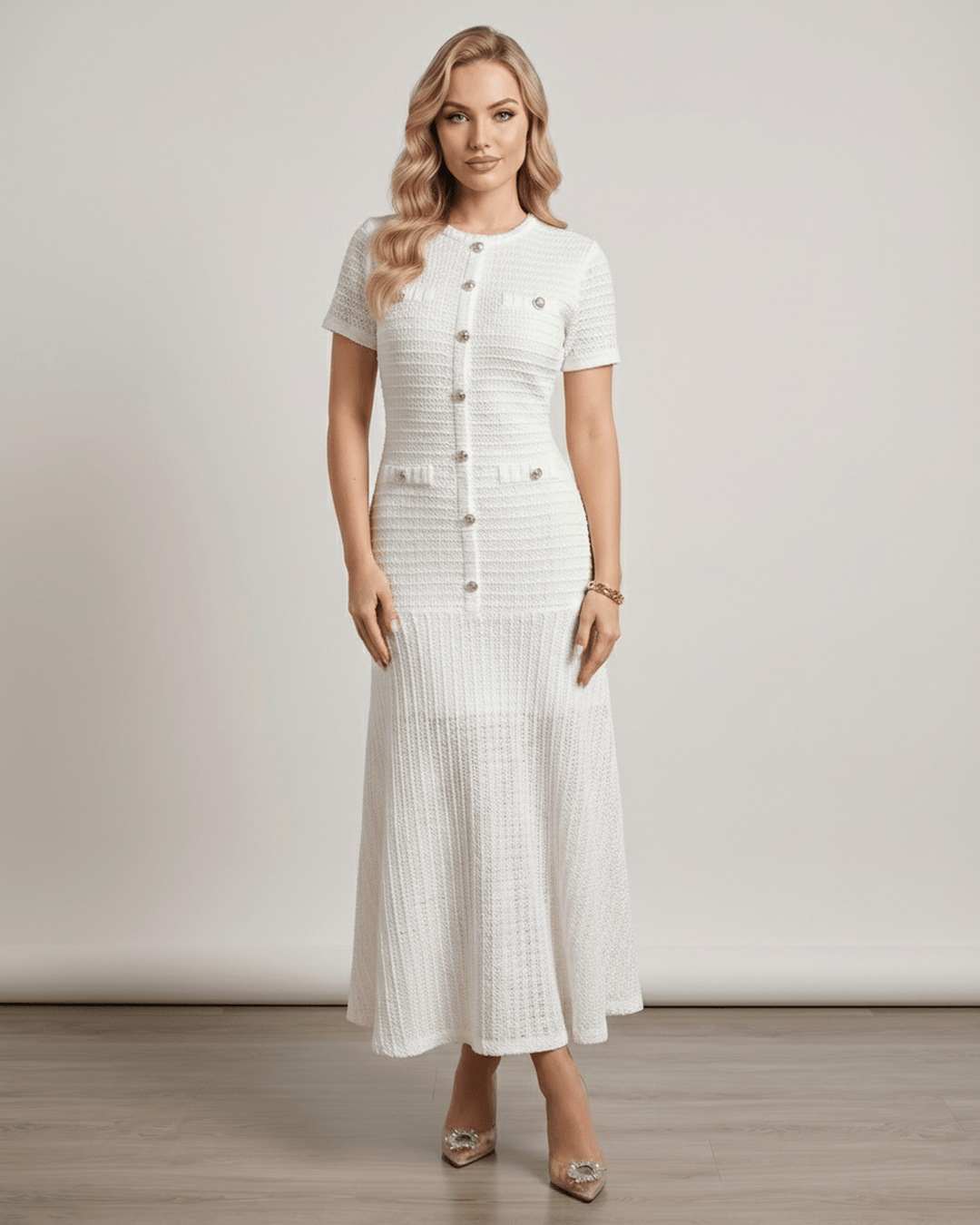 Vestido de fiesta largo, corte A, para mujer, elegante y moderno, ideal para celebraciones.