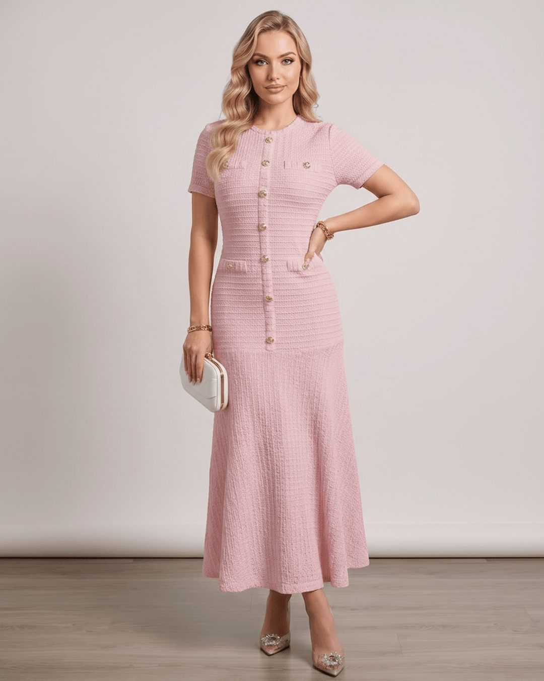 Vestido para mujer, maxi, con silueta en A, cómodo y con estilo para el verano.