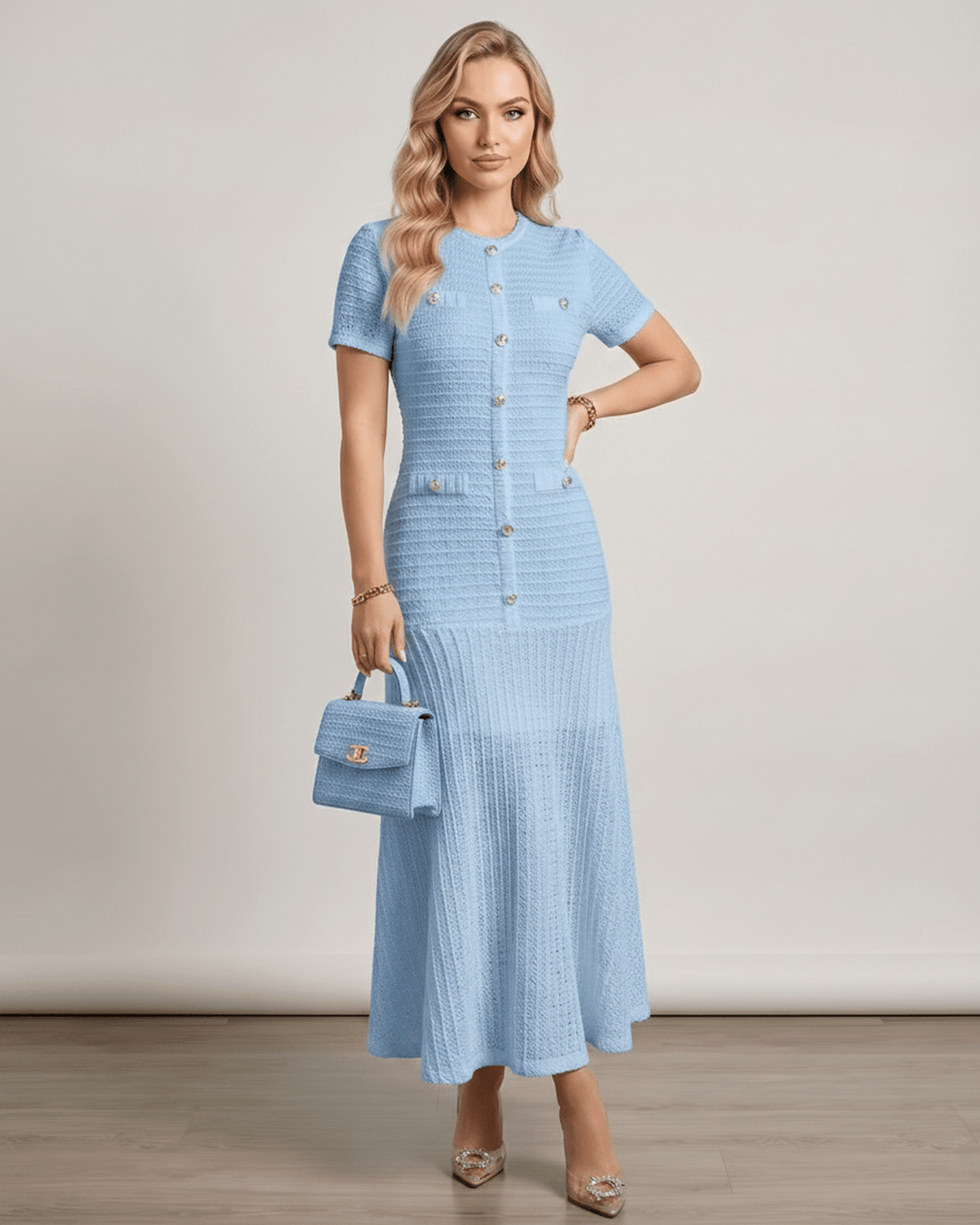 Ropa de verano para mujer: vestido maxi, fluido, elegante, perfecto para cualquier ocasión.
