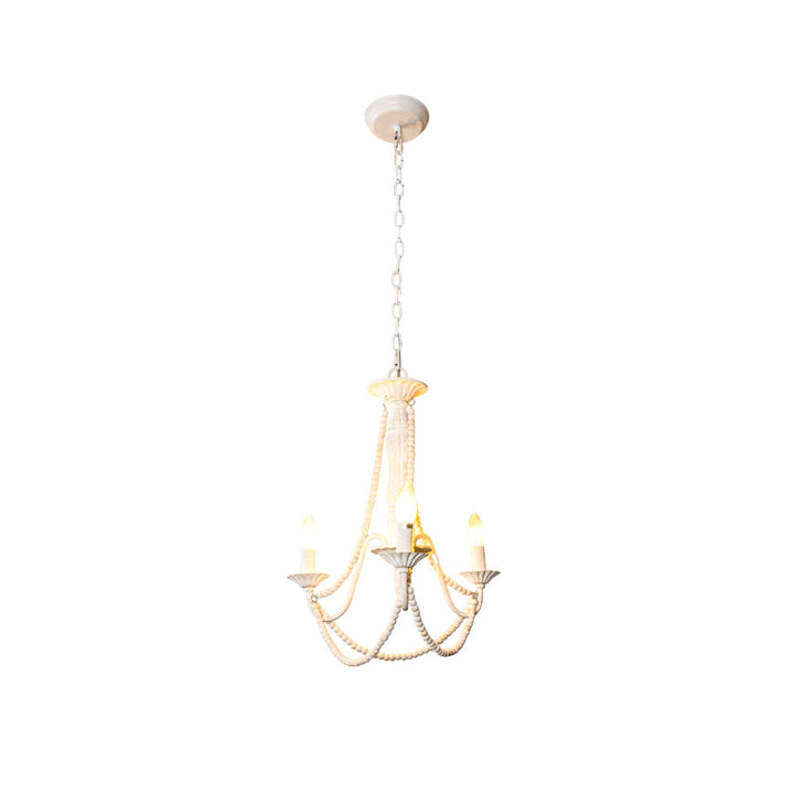 Lámpara colgante candelabro mate de 3 brazos, ideal para iluminación moderna en el hogar.
