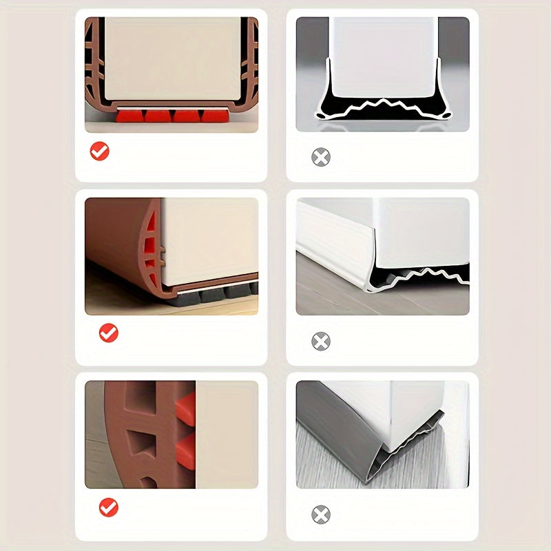 Aislante acústico para puertas, reduce el sonido y el polvo, ideal para la paz del hogar.