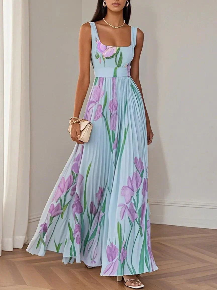 Vestido fluido floral bohemio para mujer, perfecto para un look casual de verano.