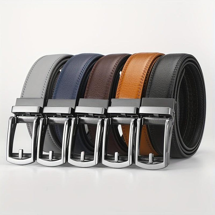 Cinturón de cuero formal para hombre, ideal para oficina o eventos. Cuero genuino.