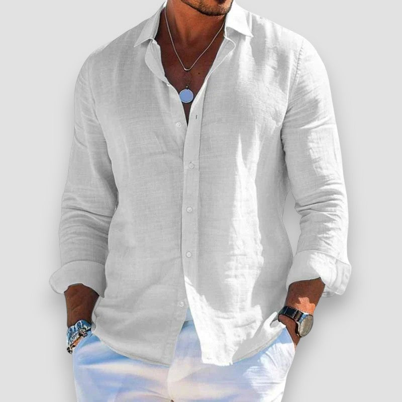 Camisa holgada de verano para hombre, máxima frescura y transpirabilidad, confort casual.