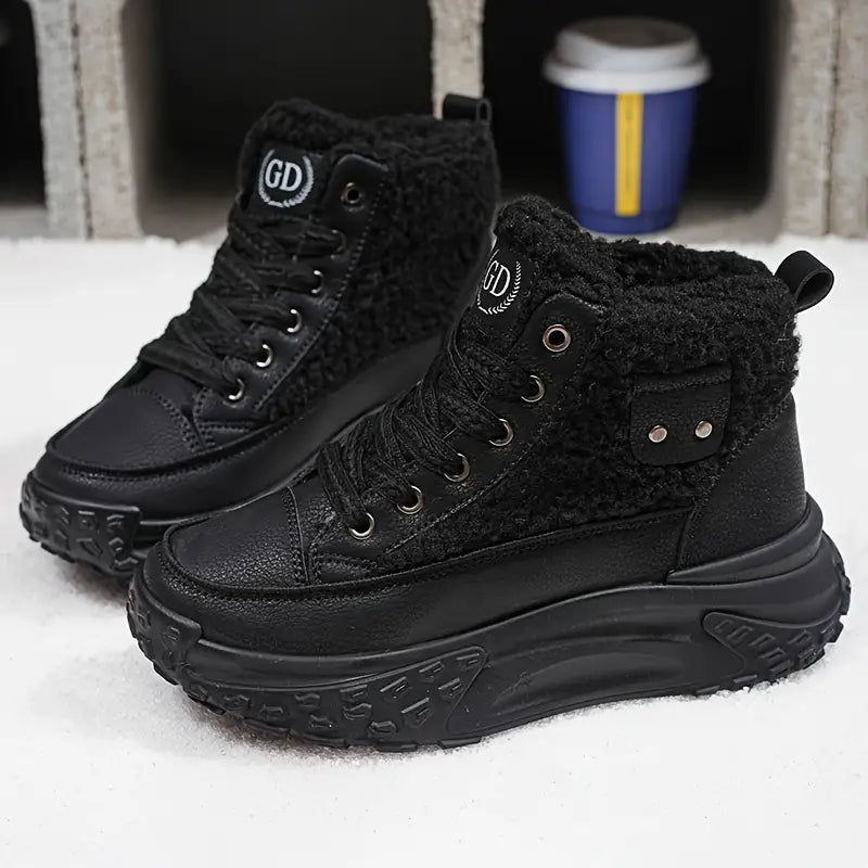 Botines impermeables de mujer para el invierno. Comodidad y diseño moderno, ideales para días de lluvia.