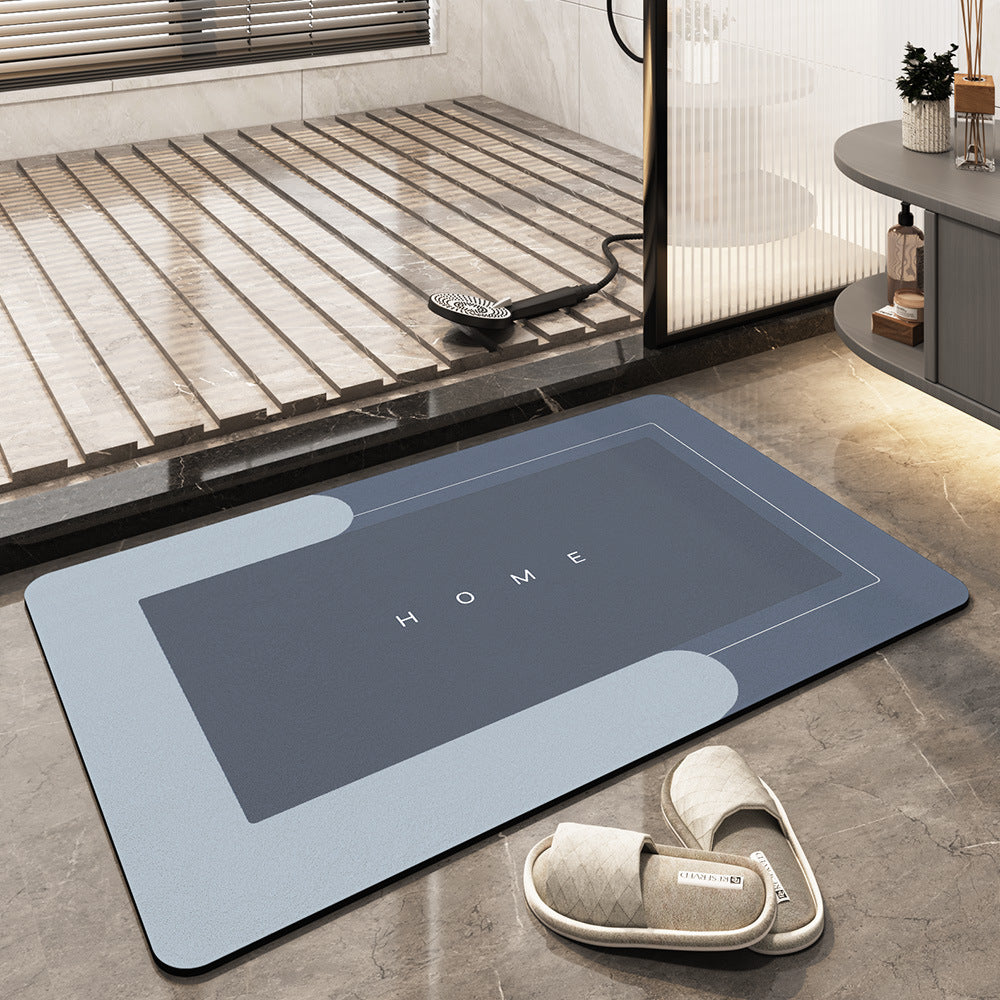 Lujosa alfombra de baño Aurea, secado rápido y ultra absorbente, antideslizante.