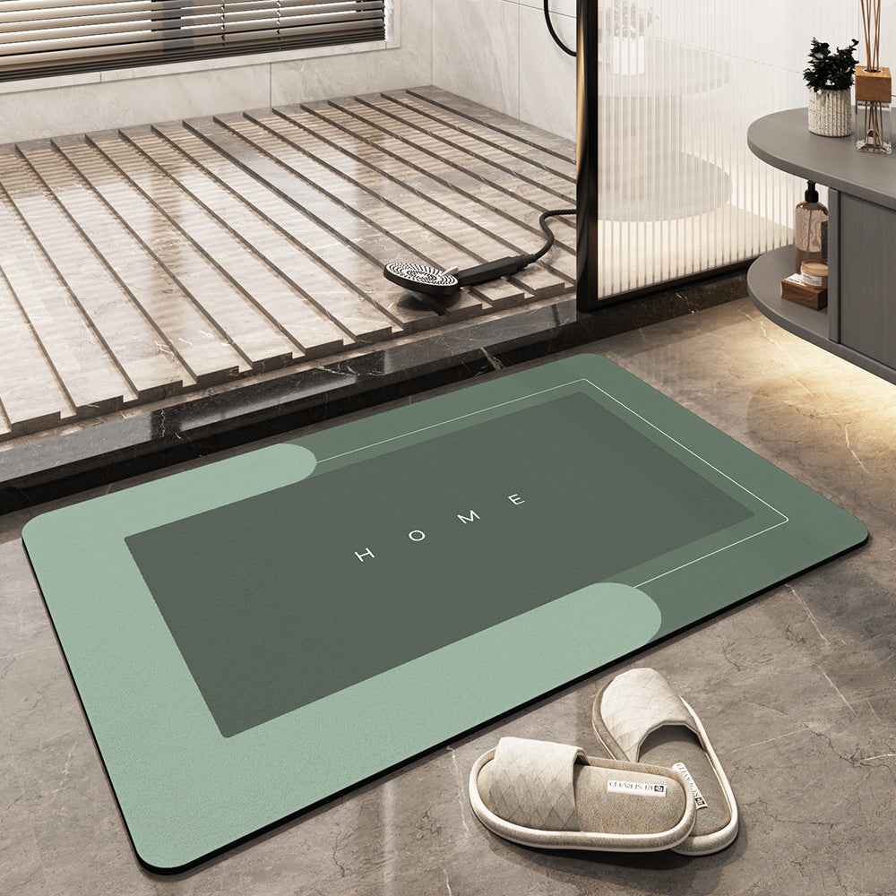 Tapete de baño Aurea, confort y secado rápido, ideal para decoración moderna.
