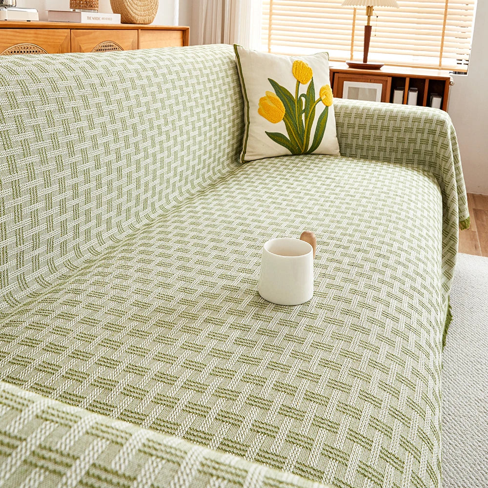 Funda de sofá gran tamaño, protector reversible para muebles amplios, mejora la decoración y confort de tu sala.