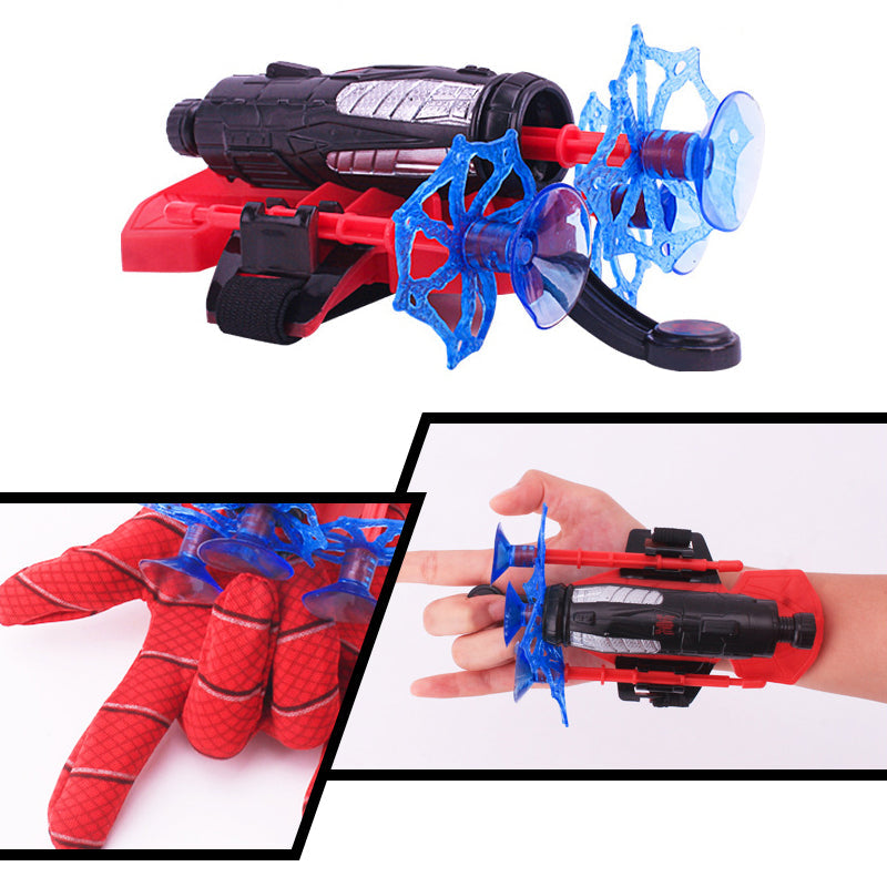 Guante de juguete de superhéroe con ventosas, diseñado para horas de diversión y aventura para niños.