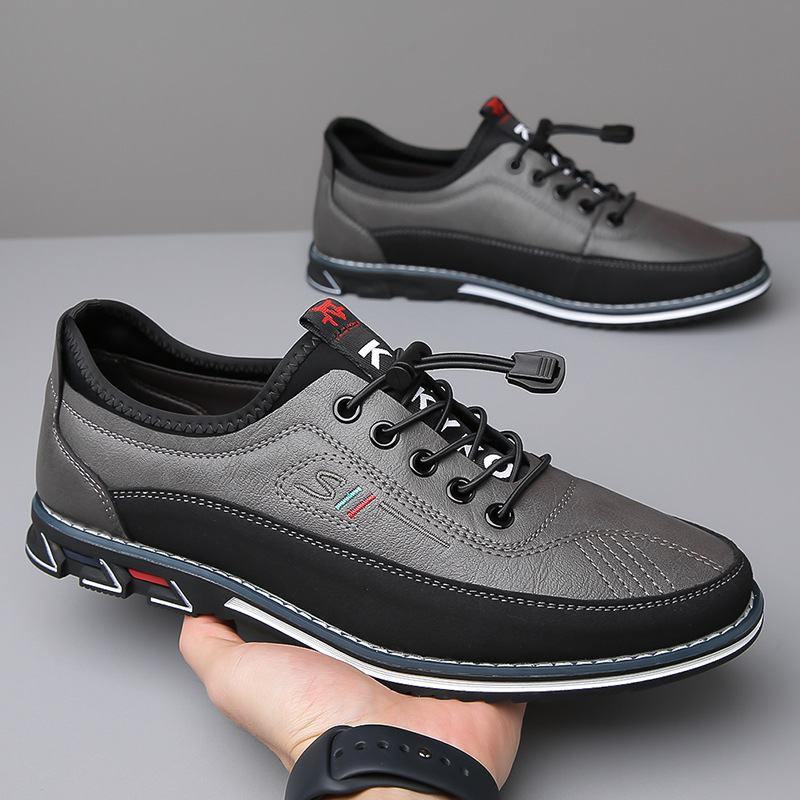 Detalle de cordones y costura en zapatos Oxford de hombre, calzado formal con estilo y calidad.