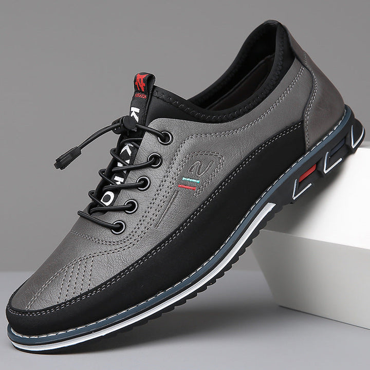 Zapatos Oxford clásicos de piel brillante para hombre, elegancia y durabilidad para el caballero.