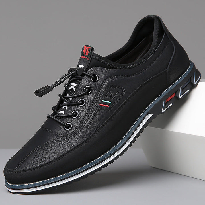 Elegantes Zapatos Oxford Elian en cuero pulido, calzado formal clásico que combina confort y estilo masculino.