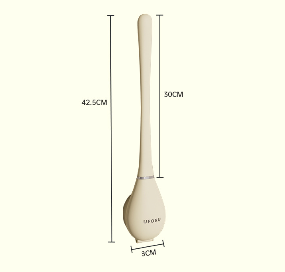 Cepillo de inodoro ergonómico y flexible para una limpieza sin esfuerzo en todas las zonas del baño.