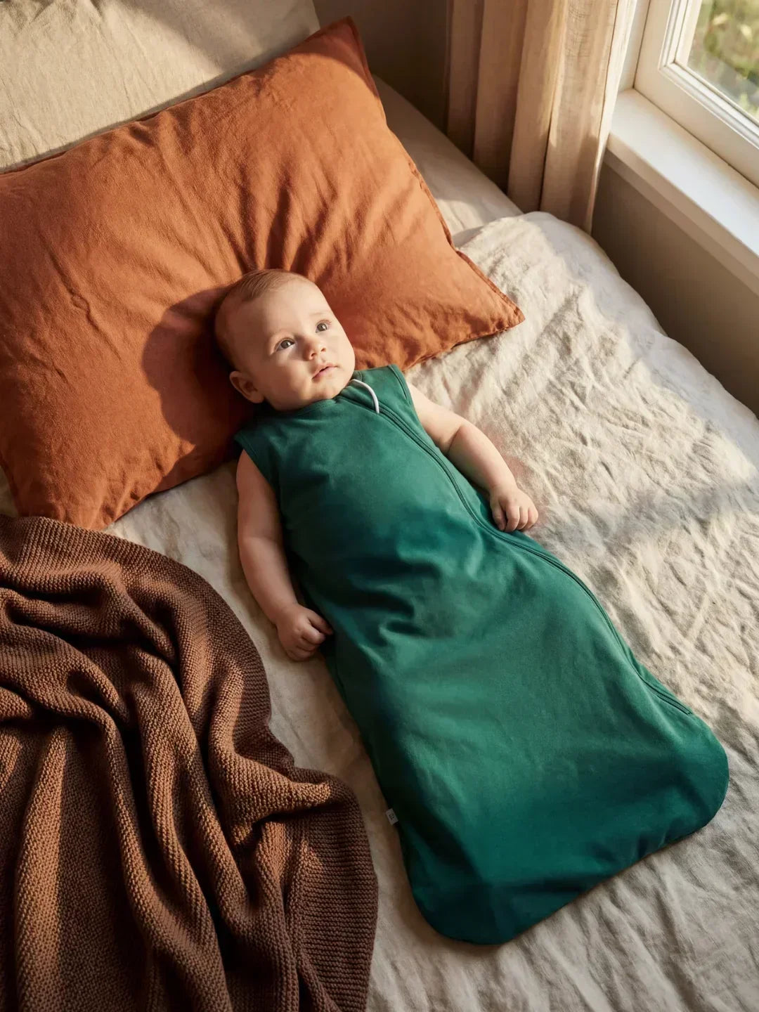 Saco de dormir de bambú 1.0 TOG. Ropa de cuna esencial para el sueño seguro del bebé infantil.
