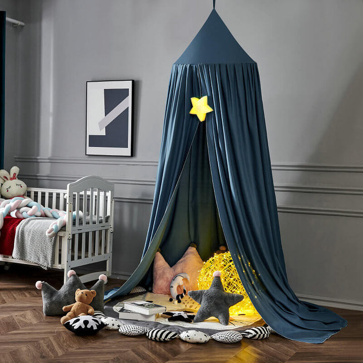 Dosel opaco para cama infantil, ideal para siestas diurnas y sueño nocturno, sin luz molesta.