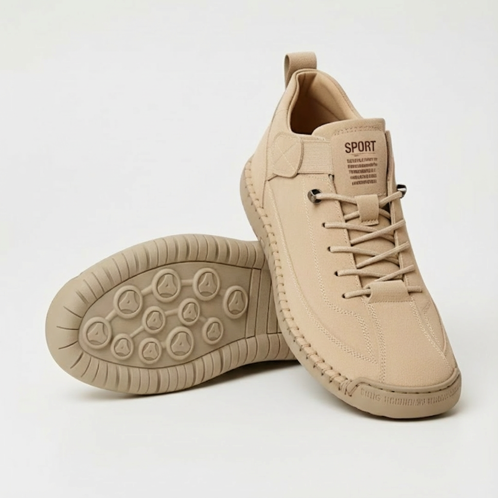 Suela ergonómica de zapatillas ortopédicas de mujer, máximo soporte para alivio y confort en pies sensibles.