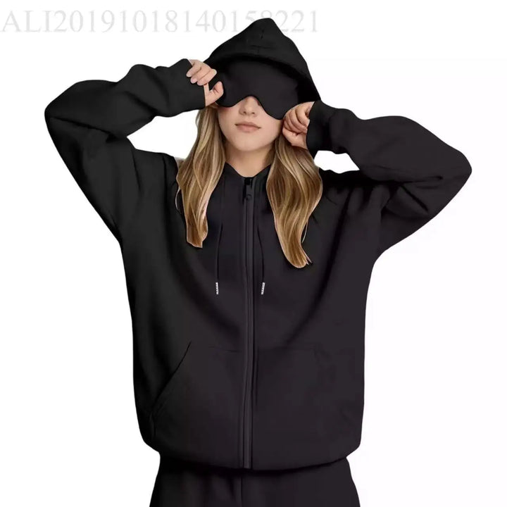 Sudadera con capucha de viaje para mujer, diseño inteligente para tus aventuras.