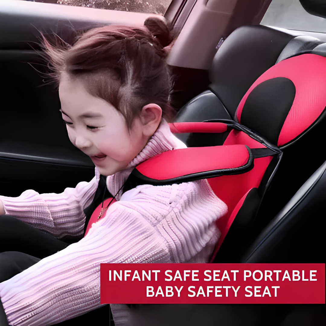 Asiento infantil portátil de algodón, ideal para viajar cómodo y seguro con niños pequeños.