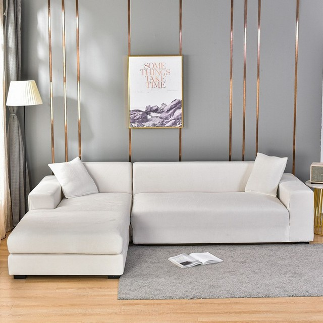 Funda de sofá elástica de fácil instalación, protección y decoración moderna para tu sala.