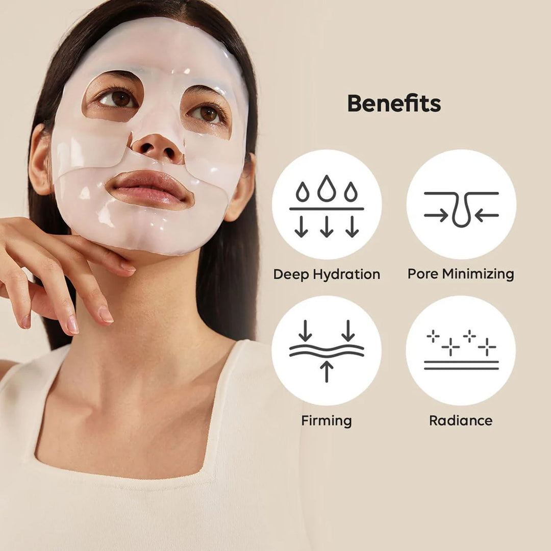 Cuidado nocturno: Mascarilla facial con colágeno y probióticos para rejuvenecer.