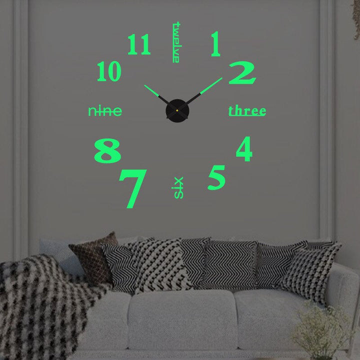 Reloj de pared de cuarzo, estilo moderno y elegante. Ideal para diseño interior y decoración del hogar.