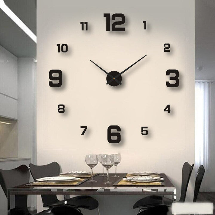 Reloj de pared de cuarzo moderno, silencioso, ideal para decoración minimalista del hogar.