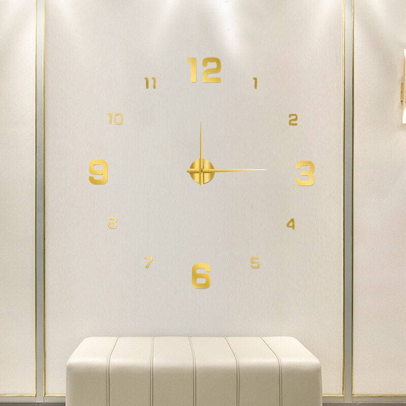 Reloj de pared moderno de cuarzo, de plástico, diseño arte, silencioso para el hogar.