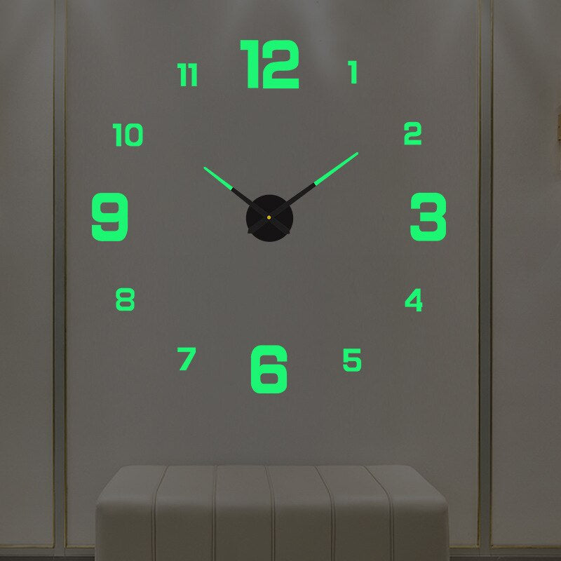 Reloj de pared de cuarzo con diseño contemporáneo, acento de arte moderno para cualquier hogar.