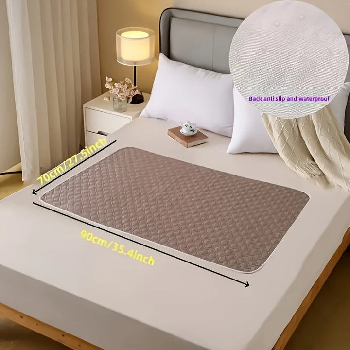 Protector de cama reutilizable y lavable para incontinencia, protege el colchón con alta absorción e higiene.